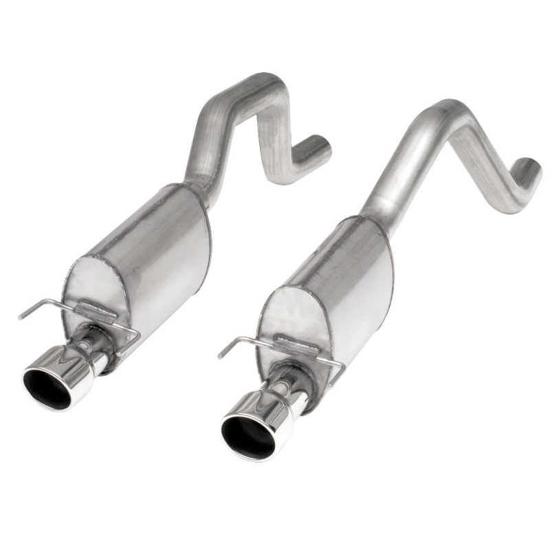 Stainless Works 2006-13 Corvette C6ZO6/ZR1 3in Axleback S-Tube Mufflers Dual 4in Rolled Edge Tips - ZO6CB