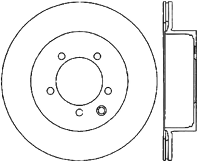 StopTech Power Slot 03-05 350Z / 03-04 G35 / 03-05 G35X CRYO Slotted Rear Right Rotor - 126.42077CSR