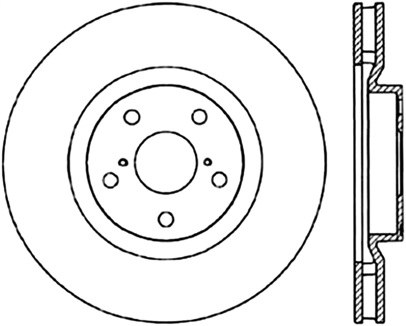 StopTech Power Slot 5/93-98 Supra Turbo Front Left SportStop CRYO Slotted Rotor - 126.44103CSL