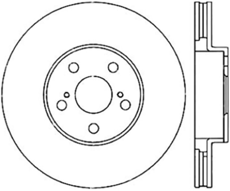 StopTech Power Slot 00-05 Celica GTS/ 01-05 GT/ 05-09 Scion tC CRYO Front Right Rotor - 126.44114CSR