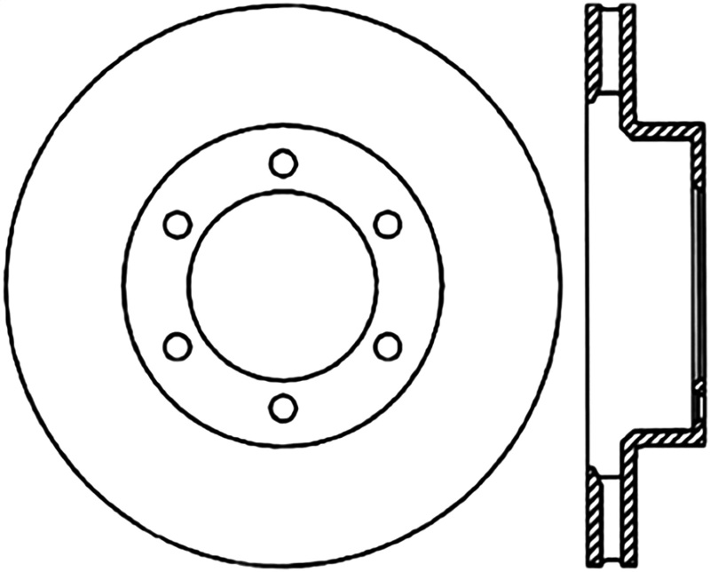 StopTech Front Left Cryo Slotted Sport Brake Rotor 03-09 Toyota 4Runner - 126.44127CSL