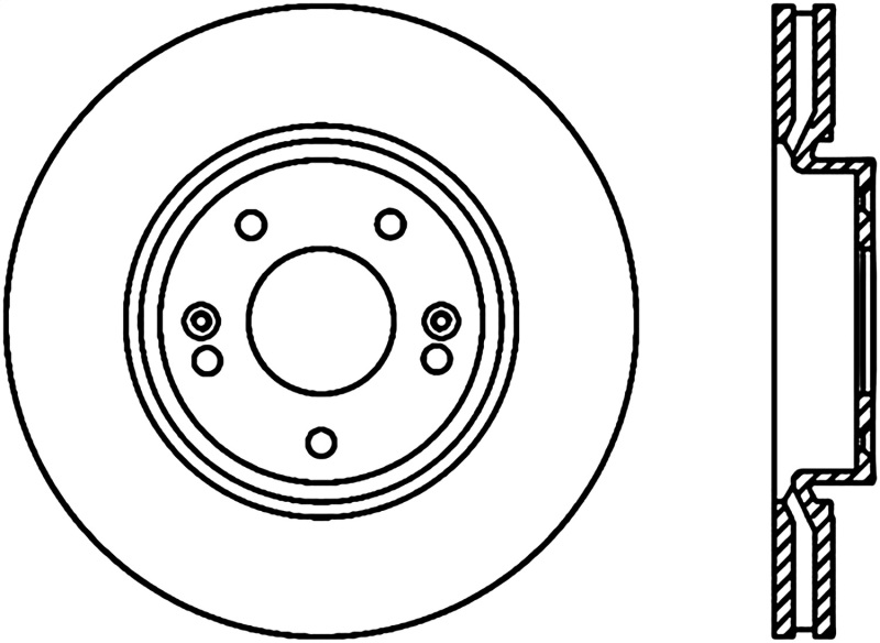 StopTech 09-18 Kia Forte Cryo Front Right Slotted Sport Brake Rotor - 126.51020CSR