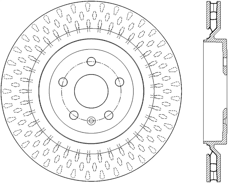 StopTech Power Slot 13-15 Cadillac CTS-V Rear Left Sportstop Slotted Rotor - 126.62119CSL