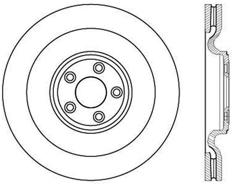 StopTech Slotted & Drilled Sport Brake Rotor - 127.20030R