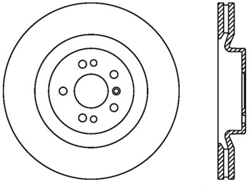 StopTech Slotted & Drilled Sport Brake Rotor - 127.35091L