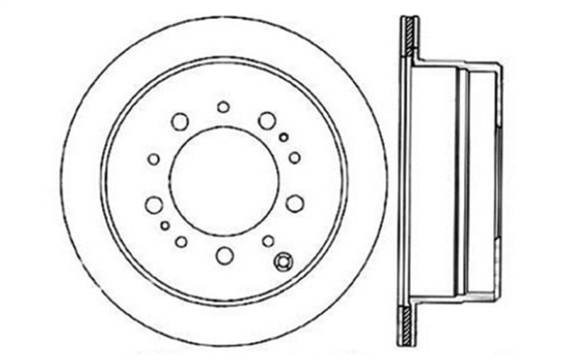 StopTech Slotted & Drilled Sport Brake Rotor - 127.44087L