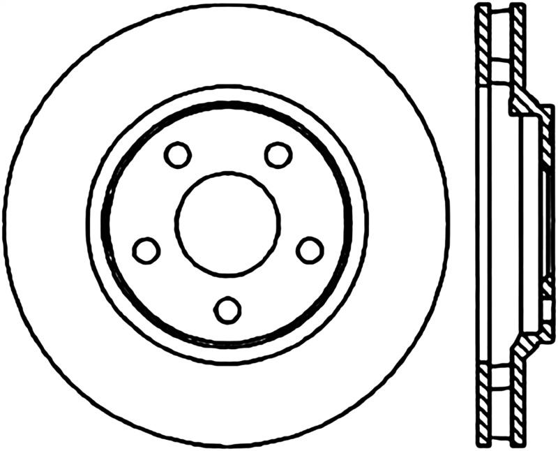 StopTech 98-02 Chevrolet Camaro / Pontiac Firebird/Trans Am Slotted & Drilled Front Left Rotor - 127.62055L
