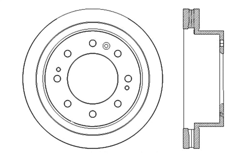 StopTech Slotted & Drilled Sport Brake Rotor - 127.66074L