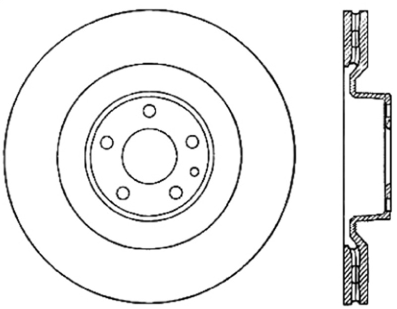 StopTech Drilled Sport Brake Rotor - 128.33095L