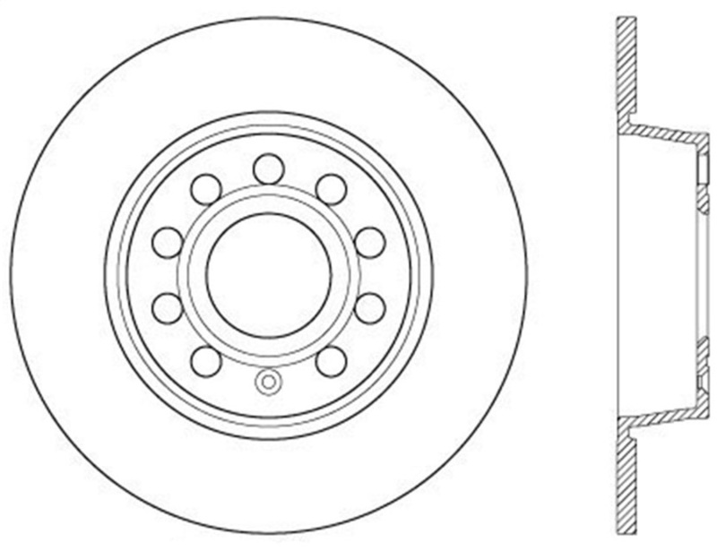 StopTech Drilled Cryo Sport Brake Rotor Rear Right 12-13 Volkswagen Beetle - 128.33131CR