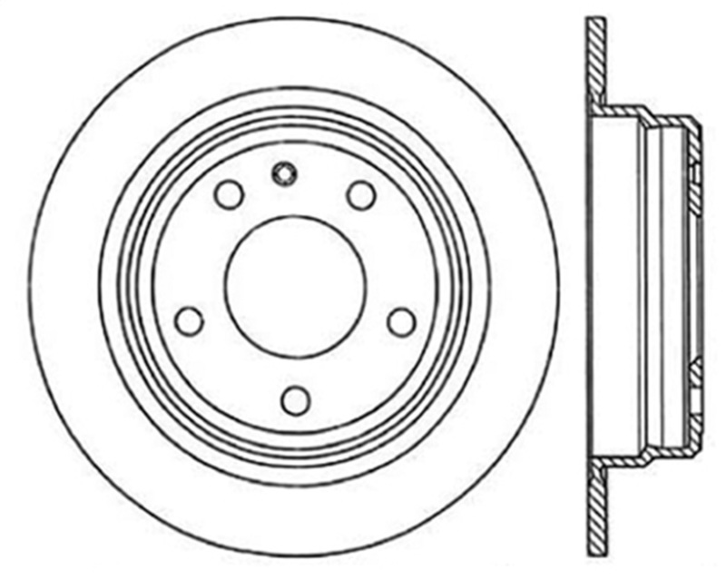 StopTech Drilled Sport Brake Rotor - 128.34016L