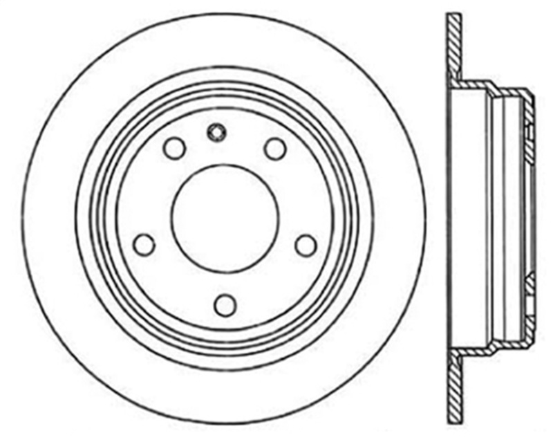 StopTech Drilled Sport Brake Rotor - 128.34016R