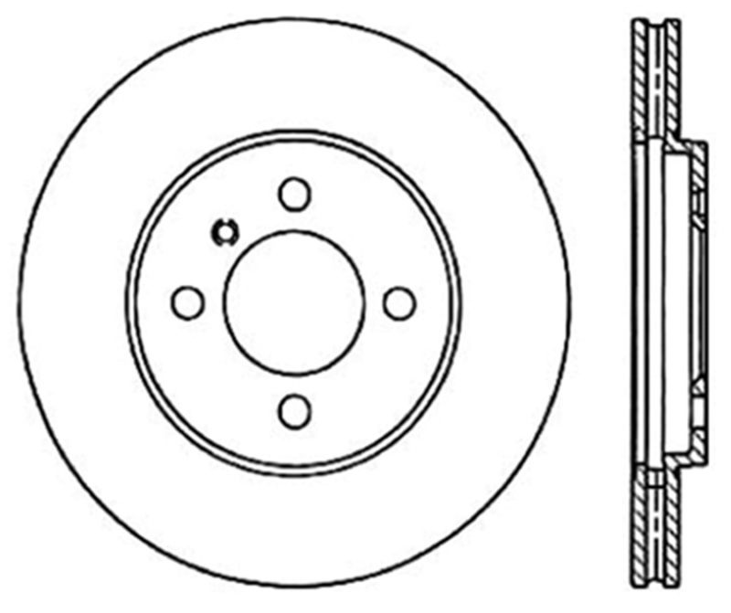 StopTech Drilled Sport Brake Rotor - 128.34018R