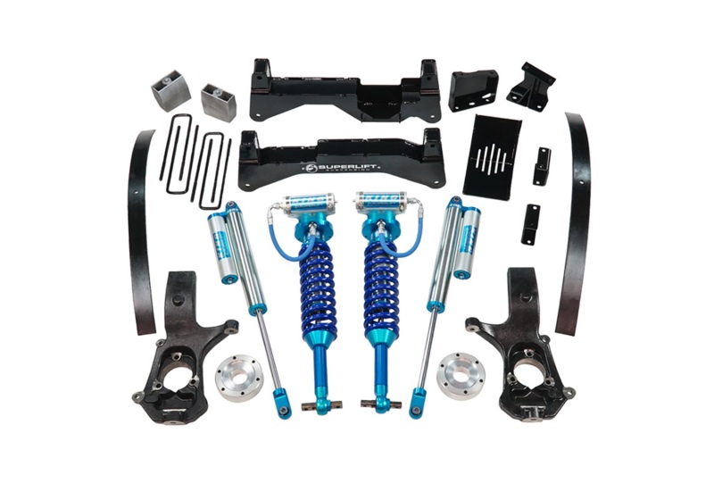 Superlift 14-18 Chevy Silv 4WD 8in Lift Kit w/ Alum/Stamped Steel Cntrl Arms & King Coils & Shocks - K908KG