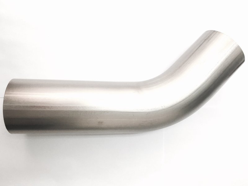 Ticon Industries 2.5in Diameter 45 Degree 1mm WT 3.75in CLR 3in Leg/6in Leg Titanium Mandrel Bend - 101-06323-1000