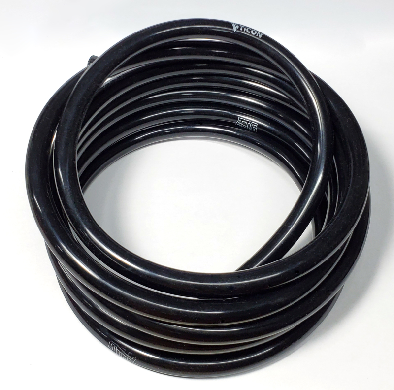 Ticon Industries Tig Aesthetics 6mm Silicone Argon Line - 10ft Length (Black) - 903-74006-0000