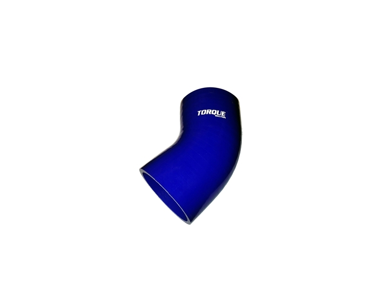Torque Solution 45 Degree Silicone Elbow: 2 inch Blue Universal - TS-CPLR-45D2BL