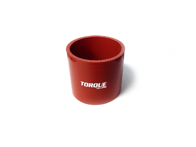 Torque Solution Straight Silicone Coupler: 3in Red Universal - TS-CPLR-S3R