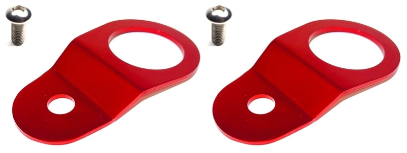 Torque Solution Radiator Mount Combo (RED) : Mitsubishi Evolution 7/8/9 - TS-EV-008C