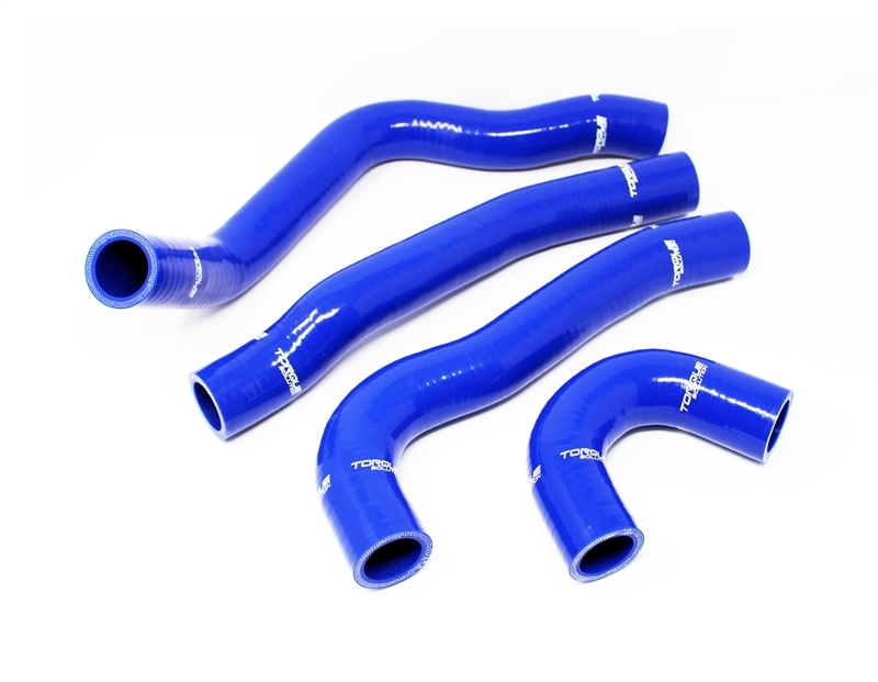 Torque Solution 08-15 Mitsubishi Evolution X Silicone Radiator Hose Kit - Blue - TS-EVX-434BU