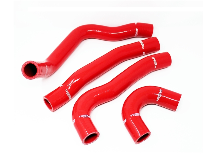 Torque Solution 08-15 Mitsubishi Evolution X Silicone Radiator Hose Kit - Red - TS-EVX-434RD