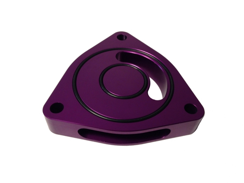 Torque Solution Blow Off BOV Sound Plate (Purple): Hyundai Genesis Coupe 2.0T ALL - TS-GEN-002PR