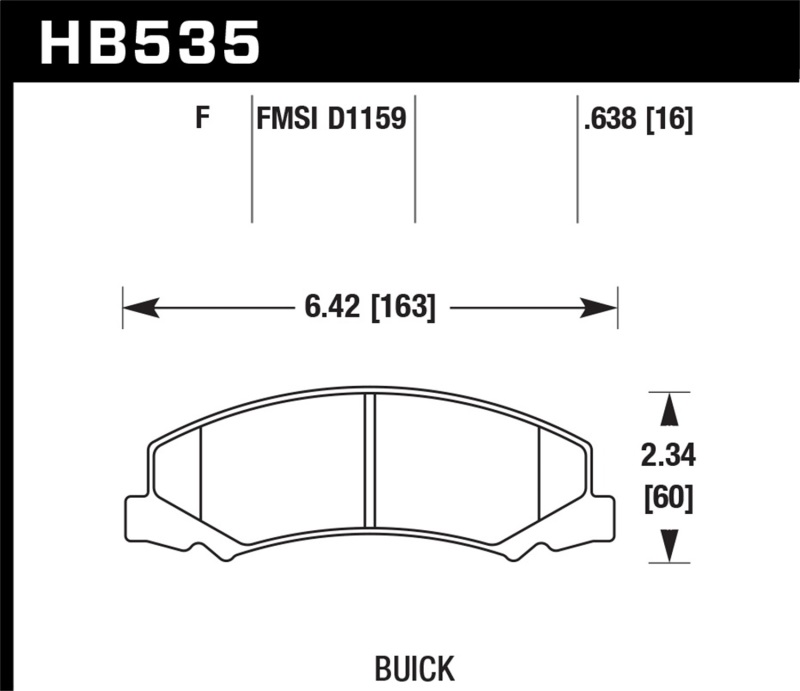 Hawk HPS Street Brake Pads - HB535F.638