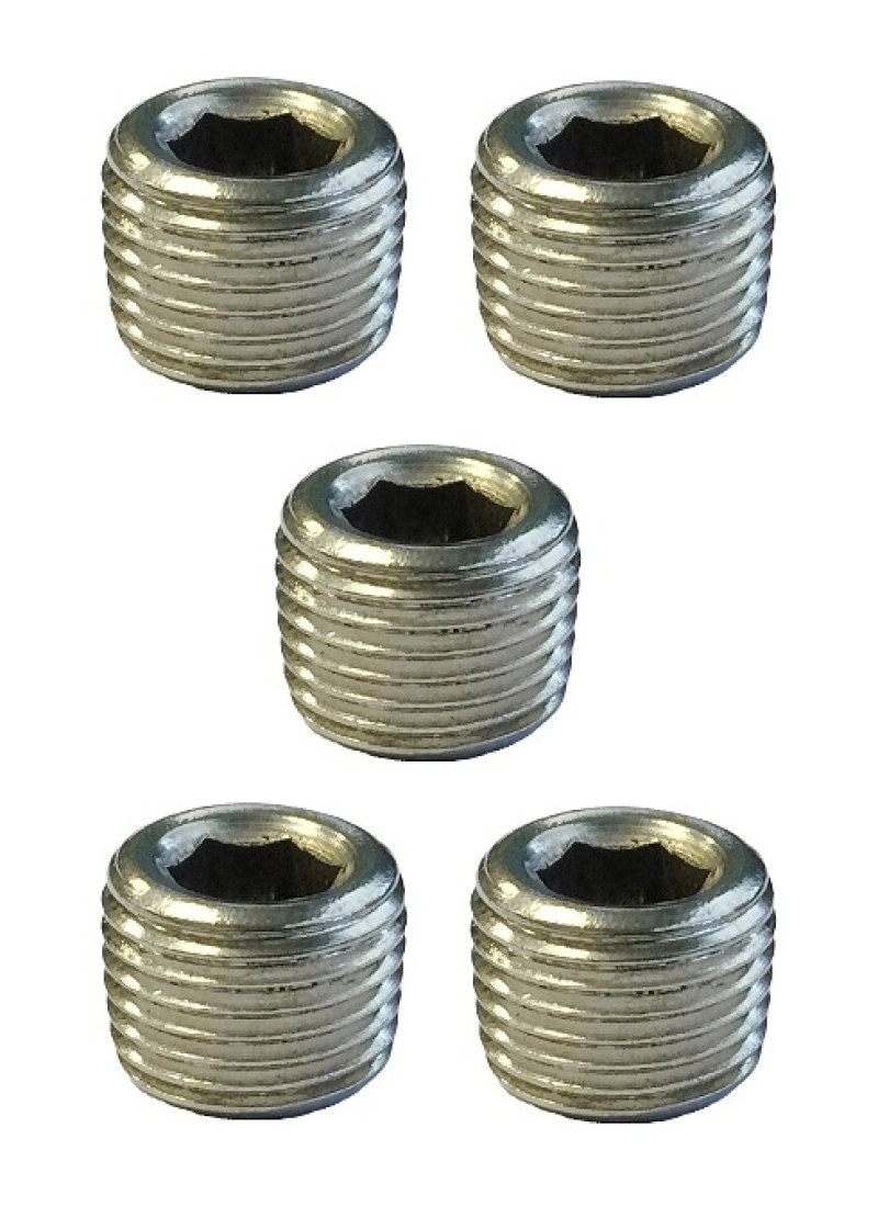 Torque Solution Stainless Steel 1/8 in NPT Plug: Universal 5 Pack - TS-NPT-18.5