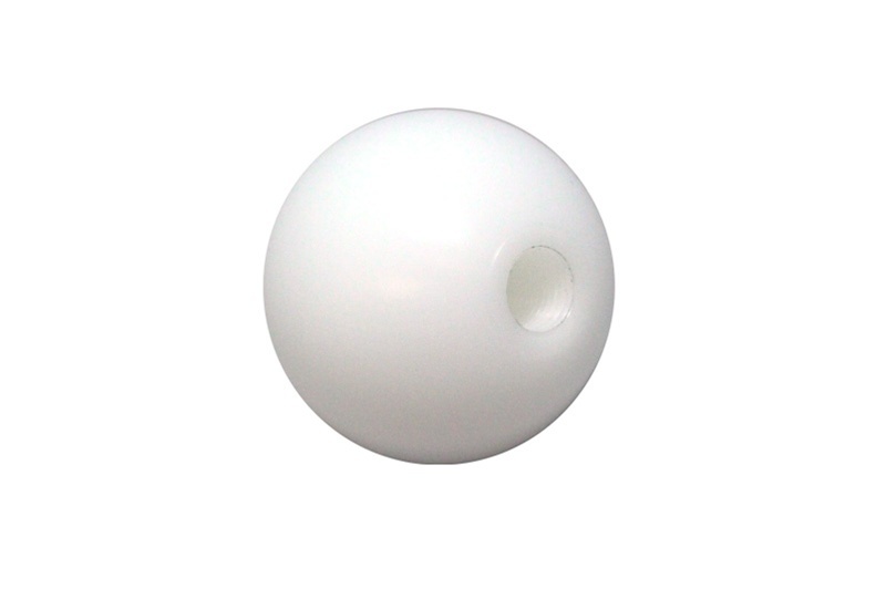 Torque Solution Delrin 50mm Round Shift Knob (White): Universal 12x1.25 - TS-UNI-107AW