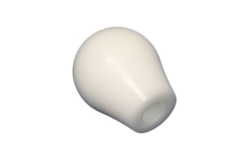 Torque Solution Delrin Tear Drop Shift Knob (White): Universal 12x1.25 - TS-UNI-108AW