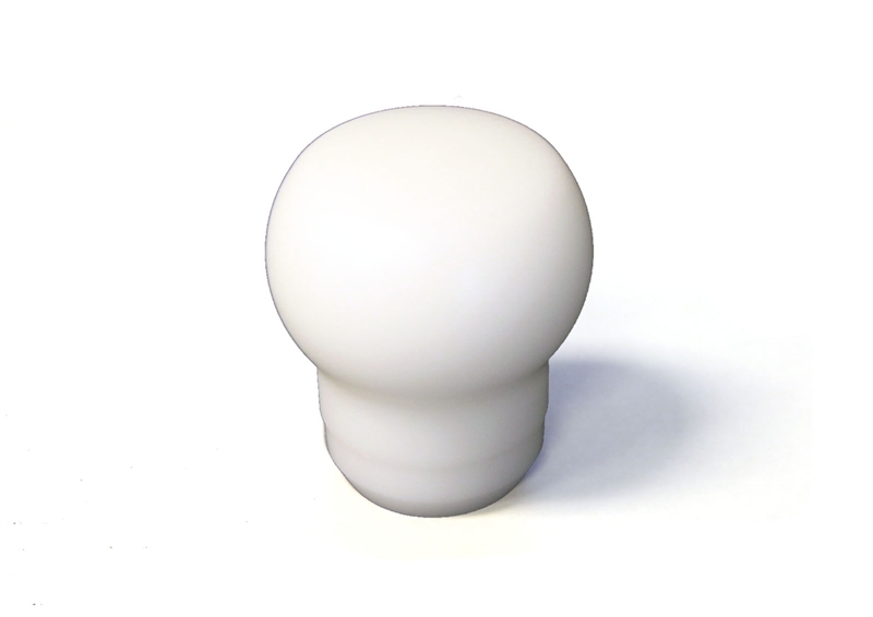 Fat Head Delrin Shift Knob (White): Universal 10x1.5 - TS-UNI-152AW