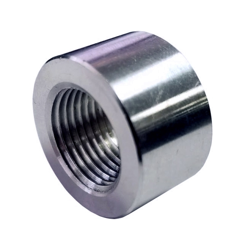 Torque Solution Weld Bung 3/8in (-18) NPT Female Stainless Steel - TS-UNI-415S