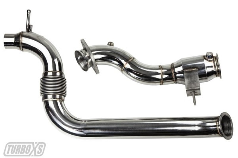 Turbo XS 2015+ Ford Mustang Ecoboost Downpipe w/ High Flow Catalytic Converter - M15-DPC