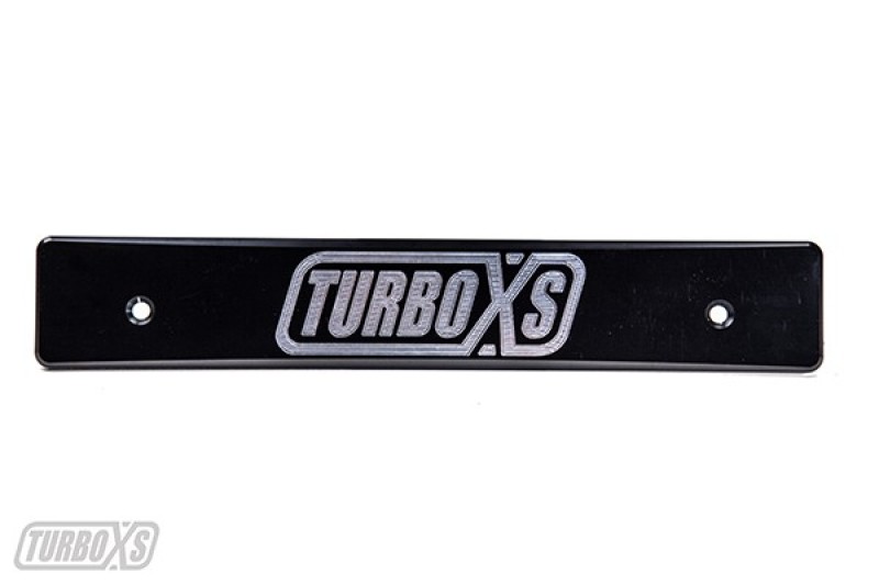 Turbo XS 15-17 Subaru WRX/STi Billet Aluminum License Plate Delete Black Machined TurboXS Logo - WS15-LPD-BLK-TXS