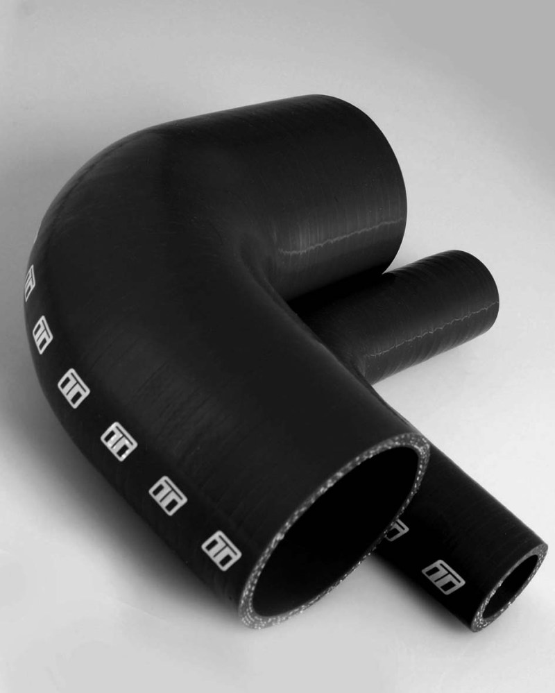 Turbosmart 90 Elbow 1.75 - Black Silicone Hose - TS-HE90175-BK