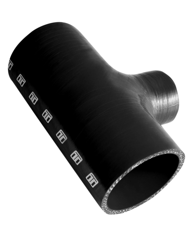 Turbosmart Hose Tee 3.00 ID 1.5 Spout - Black - TS-HT300150-BK
