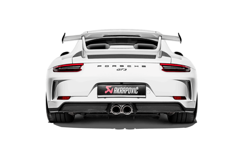 Akrapovic 2018 Porsche 911 GT3 (991.2) Slip-On Race Line (Titanium) w/Header/Link Pipes/Tail Pipes - S-PO/TI/8-TP-E-L