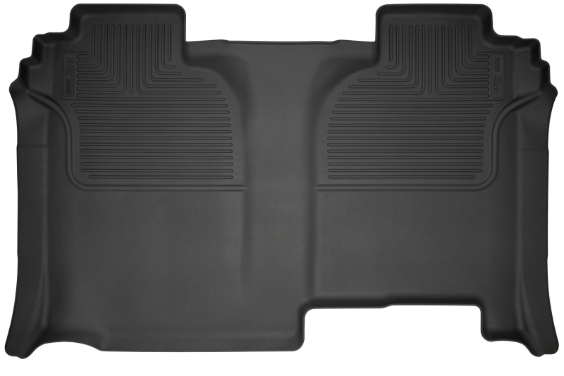 Husky Liners 2020+ Chevrolet Silverado 2500 Crew Cab WeatherBeater Black 2nd Row Floor Liners - 14221