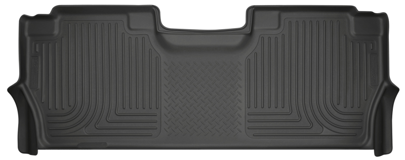 Husky Liners 2017 Ford Super Duty (Crew Cab) WeatherBeater Black Rear Floor Liners - 14401