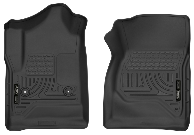 Husky Liners 14-17 Chevrolet Silverado 1500 Standard Cab X-Act Contour Black Front Floor Liners - 52741