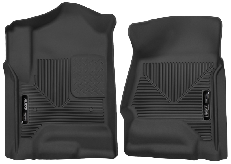 Husky Liners 14 Chevrolet Silverado 1500 / GMC Sierra 1500 X-Act Contour Black Front Floor Liners - 53111