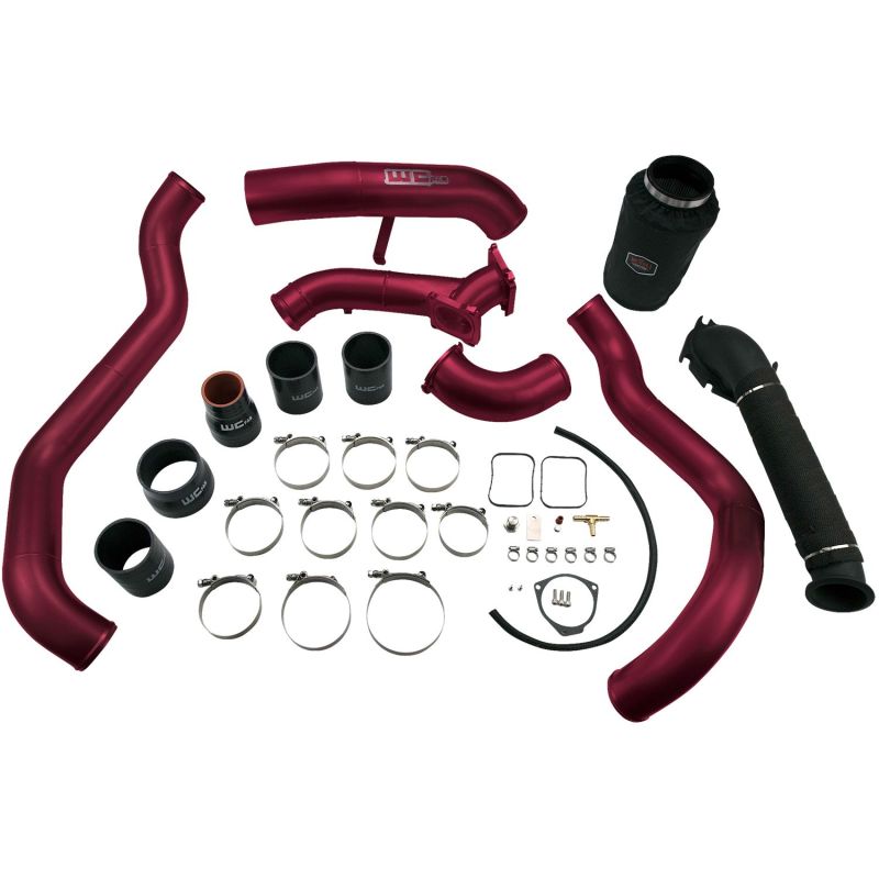 Wehrli 01-04 Chevrolet 6.6L LB7 Duramax High Flow Intake Bundle Kit - WCFab Red - WCF100712-RED