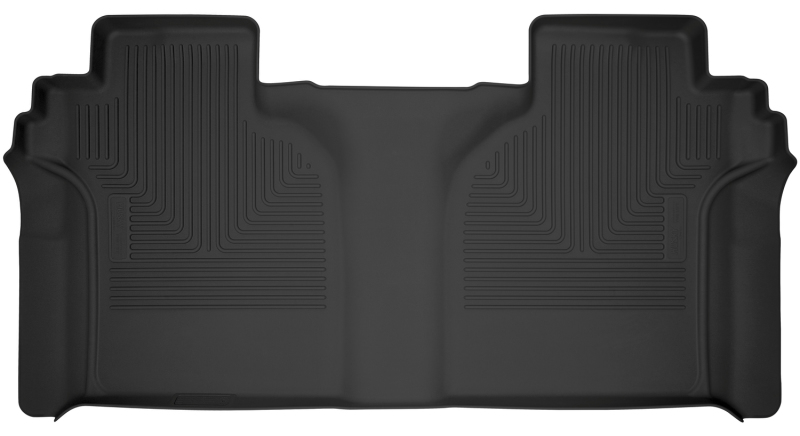 Husky Liners 2019 Chevy Silverado 1500 CC X-Act Contour Black 2nd Seat Floor Liners (Full Coverage) - 54201