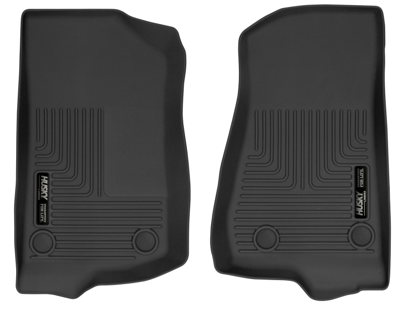 Husky Liners 2018+ Jeep Wrangler X-Act Contour Black Front Floor Liners - 54531