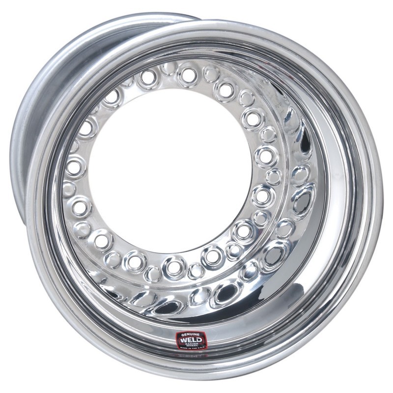 Weld Wide 5 XL Direct Mount 15x12 / 5x10.25 BP / 5in. BS Polished Assembly - Mod Beadlock - 559-5225M