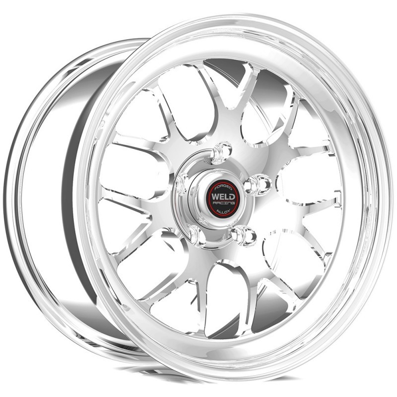 Weld S77 17x11 / 5x115 BP / 6.2in. BS Polished Wheel (High Pad) - Polished Single Beadlock - 77HP7110W62G