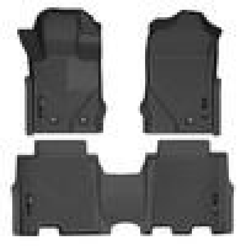 Husky Liners 2021 Ford Bronco 4 Door Weatherbeater Front & 2nd Seat Floor Liners - Black - 95301