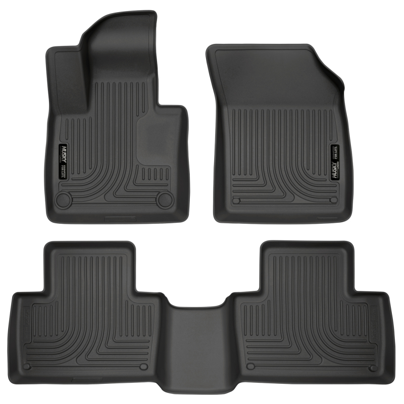 Husky Liners 2016 Volvo XC90 Classic Style Front and Rear Black Floor Liners - 95601