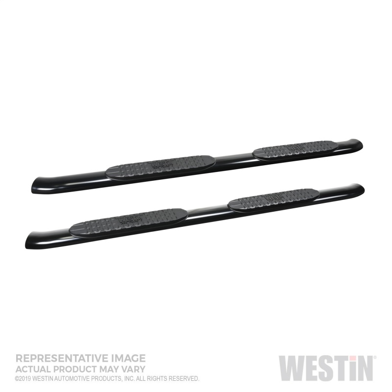 Westin 19-20 Chevrolet/GMC Silverado/Sierra 1500 Double Cab PRO TRAXX 4 Oval Nerf Step Bars - Black - 21-24125