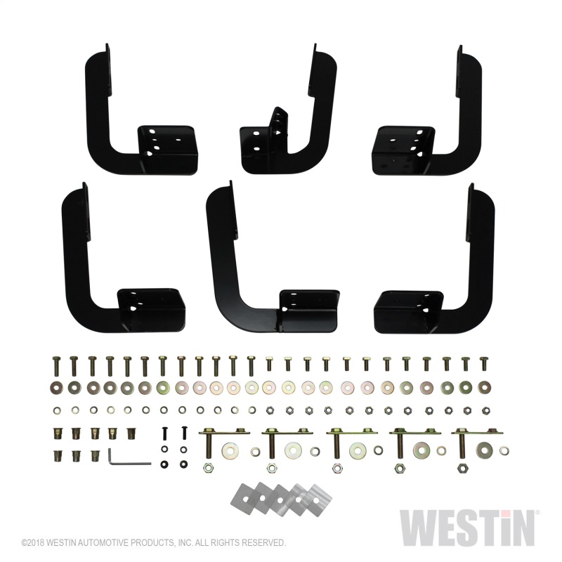 Westin 2009-2018 Dodge/Ram 1500 Quad/Crew Cab Running Board Mount Kit - Black - 27-1905